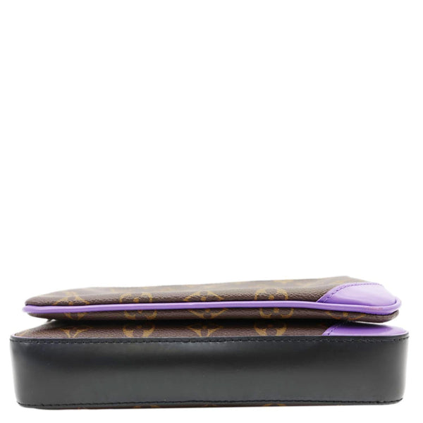 LOUIS VUITTON Trio Monogram Macassar Canvas Messenger Bag Purple