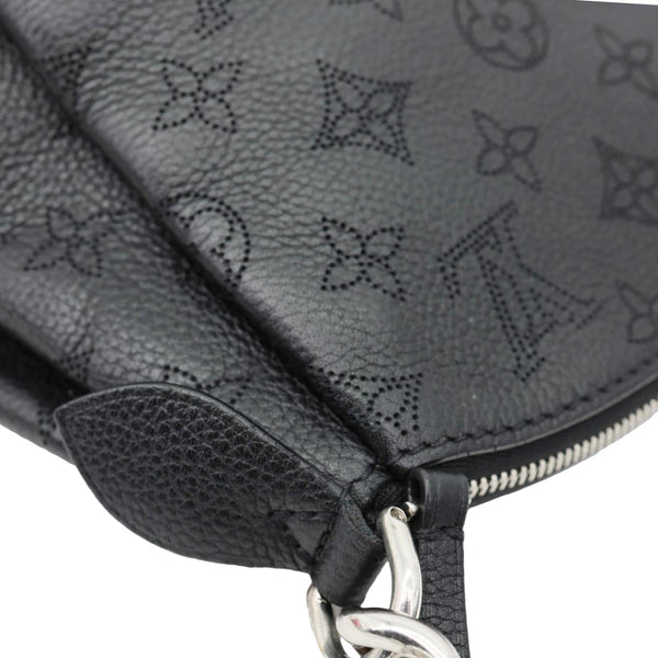 LOUIS VUITTON Babylone BB Mahina Leather Chain Shoulder Bag Black