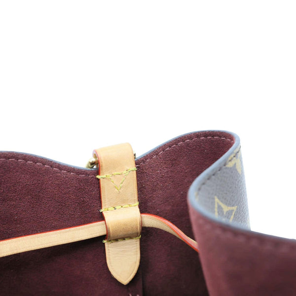 LOUIS VUITTON Neonoe BB Monogram Canvas Bucket Bag Brown