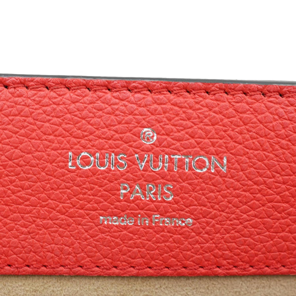 LOUIS VUITTON Lockme Ever Leather Crossbody Bag Red
