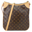 LOUIS VUITTON Odeon MM Monogram Canvas Messenger Bag Brown