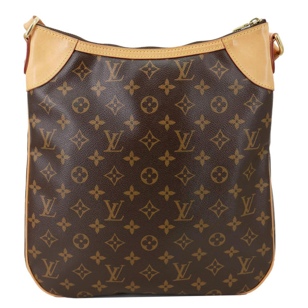 LOUIS VUITTON Odeon MM Monogram Canvas Messenger Bag Brown