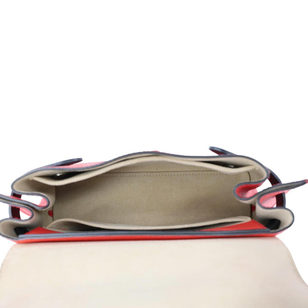 LOUIS VUITTON Lockme Ever Leather Crossbody Bag Red