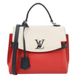 LOUIS VUITTON Lockme Ever Leather Crossbody Bag Red