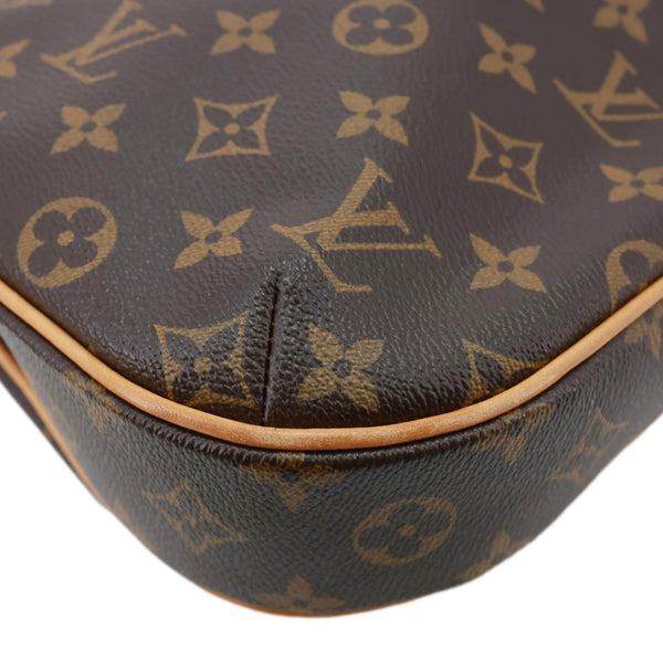 LOUIS VUITTON Odeon MM Monogram Canvas Messenger Bag Brown