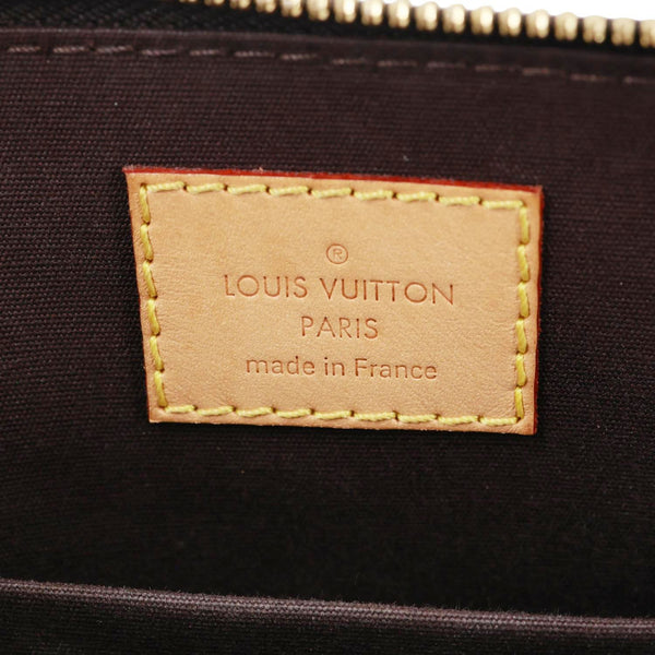 LOUIS VUITTON Alma BB Monogram Vernis Leather Satchel Bag Amarante