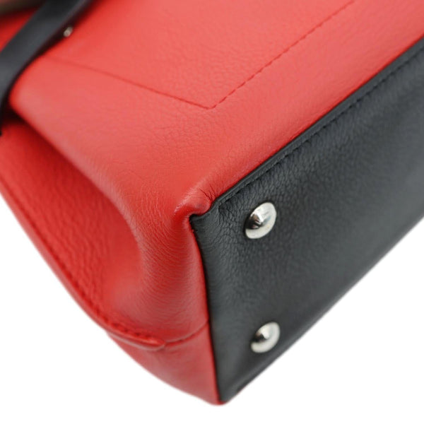 LOUIS VUITTON Lockme Ever Leather Crossbody Bag Red