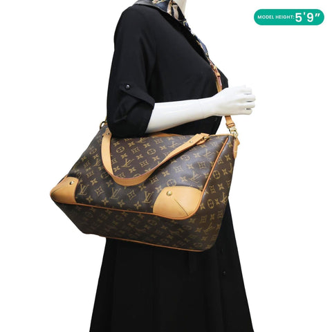 LOUIS VUITTON Estrela MM Monogram Canvas Shoulder Bag Brown