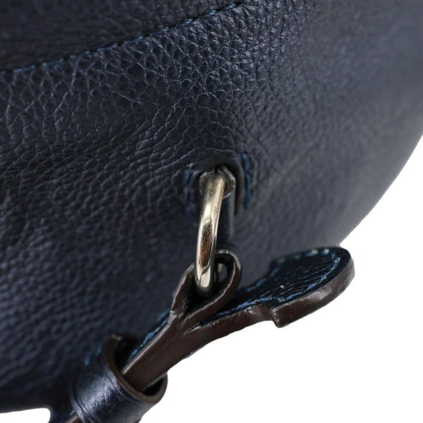 LOUIS VUITTON Flower Pins Monogram Empreinte Leather Backpack Blue