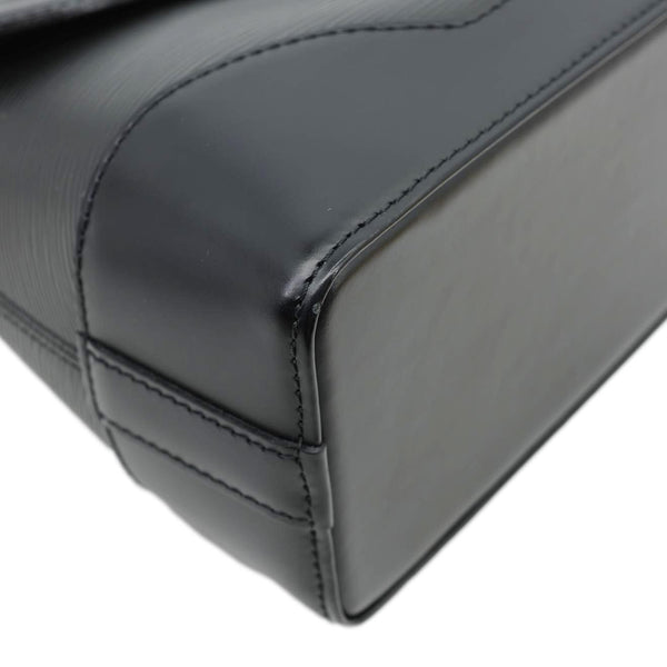 LOUIS VUITTON Bagatelle PM Epi Leather Shoulder Bag Black