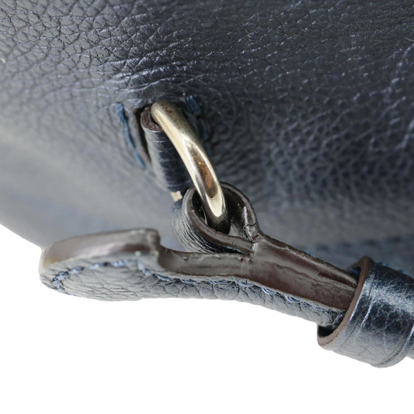 LOUIS VUITTON Flower Pins Monogram Empreinte Leather Backpack Blue