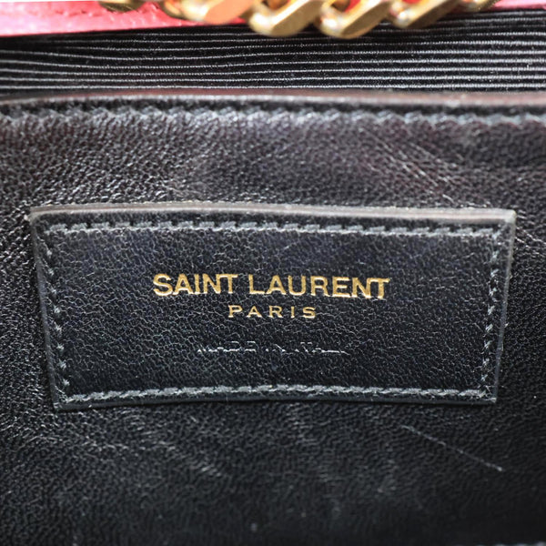 YVES SAINT LAURENT Kate Leather Chain Crossbody Bag Pink