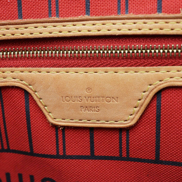 LOUIS VUITTON Neverfull MM Monogram Canvas Shoulder Bag Brown