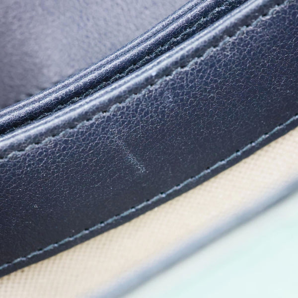 GUCCI Small GG Leather Top Handle Shoulder Bag Blue 675791