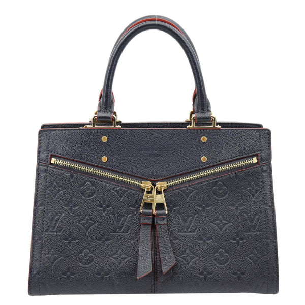 LOUIS VUITTON Sully PM Monogram Empreinte Leather Shoulder Bag Marine Rouge