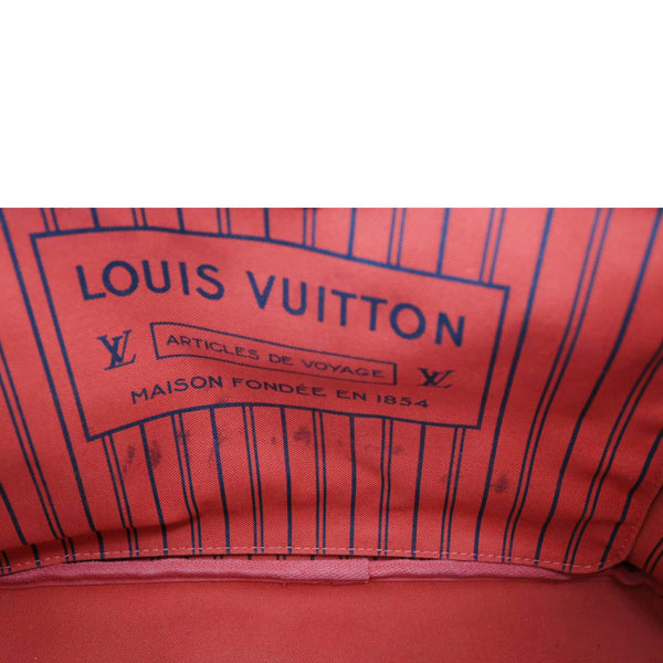 LOUIS VUITTON Neverfull MM Monogram Canvas Shoulder Bag Brown