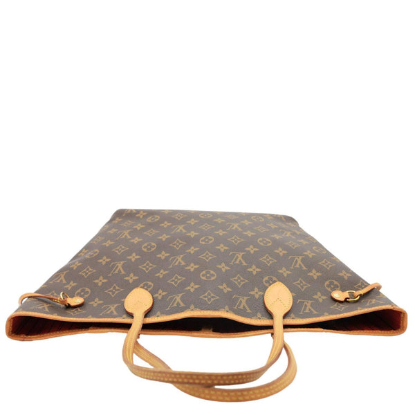 LOUIS VUITTON Neverfull MM Monogram Canvas Shoulder Bag Brown