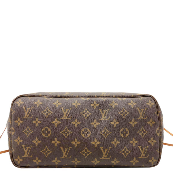 LOUIS VUITTON Neverfull MM Monogram Canvas Shoulder Bag Brown