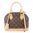 LOUIS VUITTON Alma BB Monogram Canvas Crossbody Bag Brown