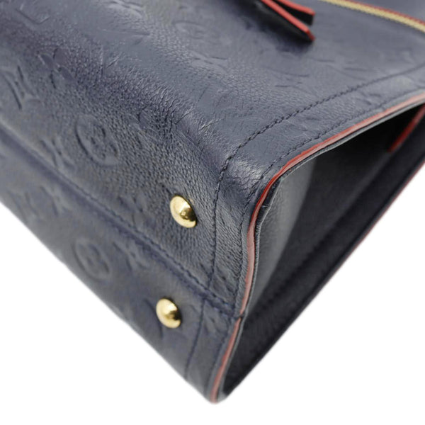 LOUIS VUITTON Sully PM Monogram Empreinte Leather Shoulder Bag Marine Rouge