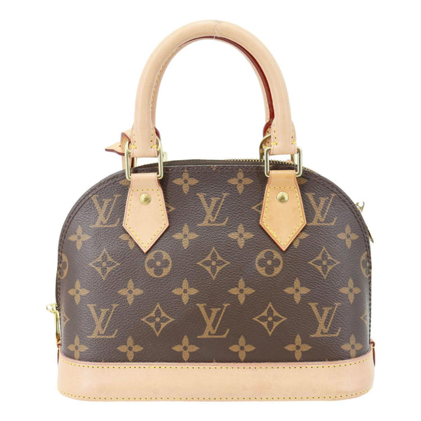 LOUIS VUITTON Alma BB Monogram Canvas Crossbody Bag Brown