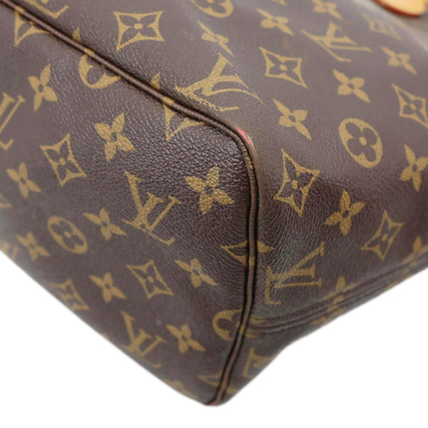 LOUIS VUITTON Neverfull MM Monogram Canvas Shoulder Bag Brown