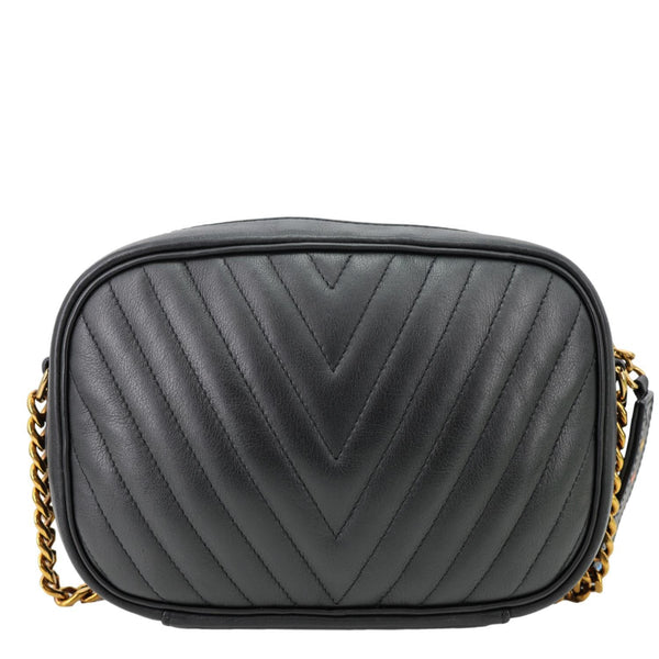 LOUIS VUITTON New Wave Quilted Leather Camera Crossbody Bag Black