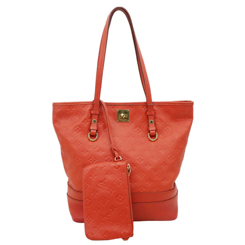 LOUIS VUITTON Citadine PM Empreinte Leather Shoulder Bag Aurore