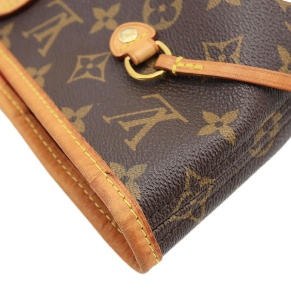 LOUIS VUITTON Neverfull MM Monogram Canvas Shoulder Bag Brown