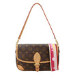 LOUIS VUITTON Diane Monogram Canvas Shoulder Bag Brown