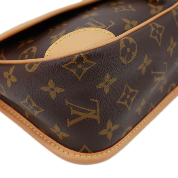LOUIS VUITTON Diane Monogram Canvas Shoulder Bag Brown