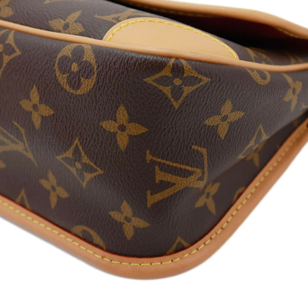 LOUIS VUITTON Diane Monogram Canvas Shoulder Bag Brown