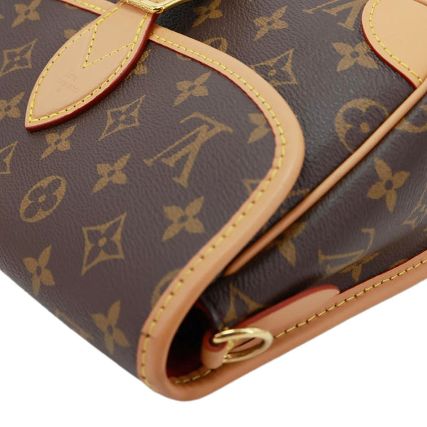 LOUIS VUITTON Diane Monogram Canvas Shoulder Bag Brown