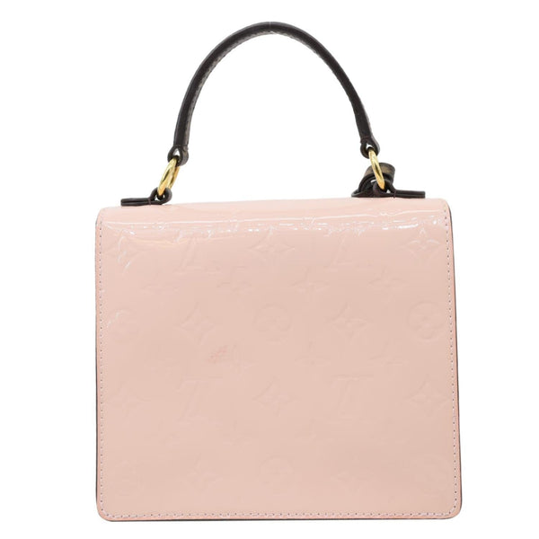 LOUIS VUITTON Spring Street Monogram Vernis Leather Shoulder Bag Rose Ballerine