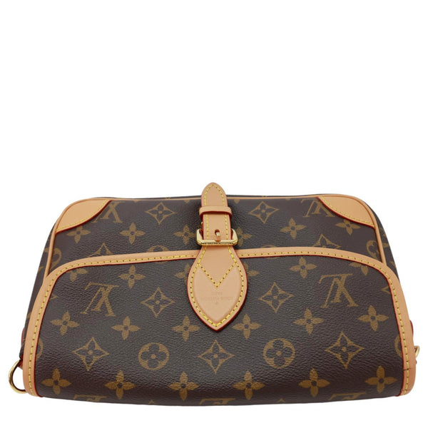 LOUIS VUITTON Diane Monogram Canvas Shoulder Bag Brown