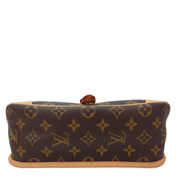 LOUIS VUITTON Diane Monogram Canvas Shoulder Bag Brown