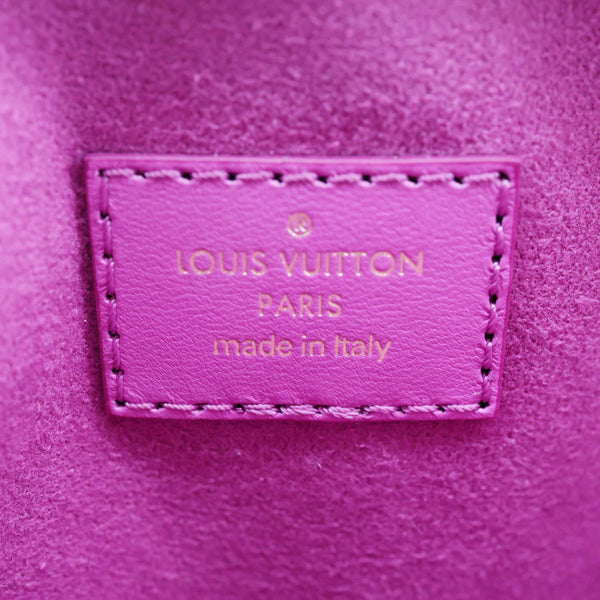 LOUIS VUITTON Coussin BB Monogram Embossed Leather Shoulder Bag Pink