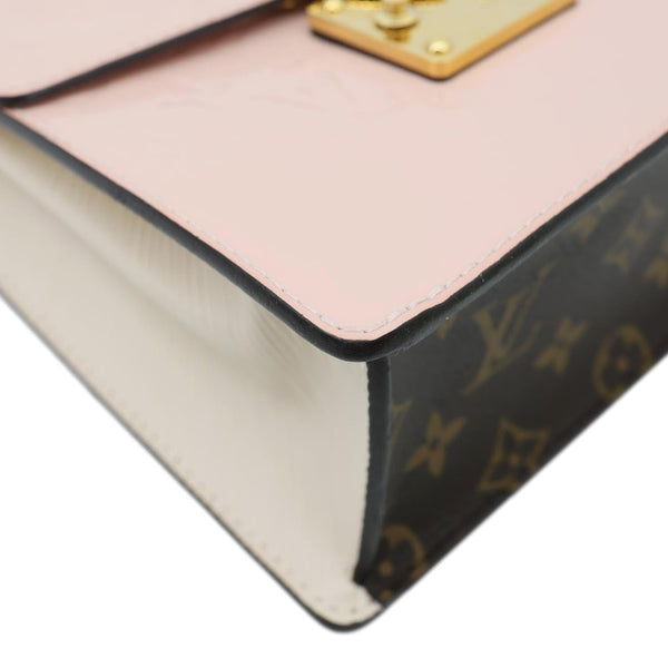 LOUIS VUITTON Spring Street Monogram Vernis Leather Shoulder Bag Rose Ballerine