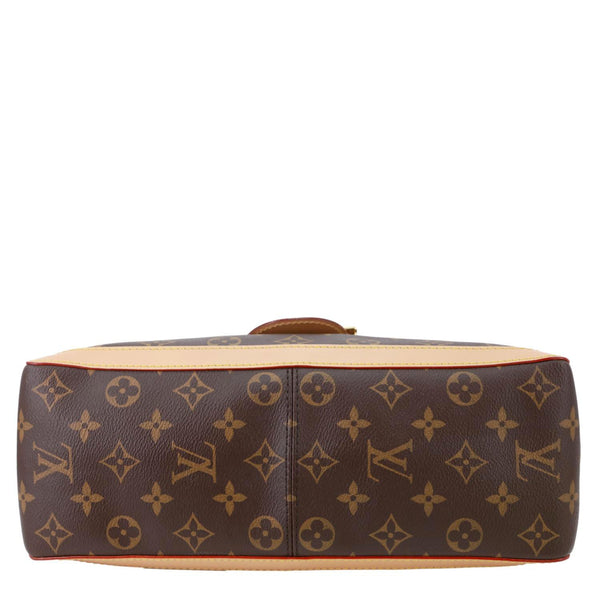 LOUIS VUITTON Dauphine Soft GM Monogram Canvas Shoulder Bag Brown