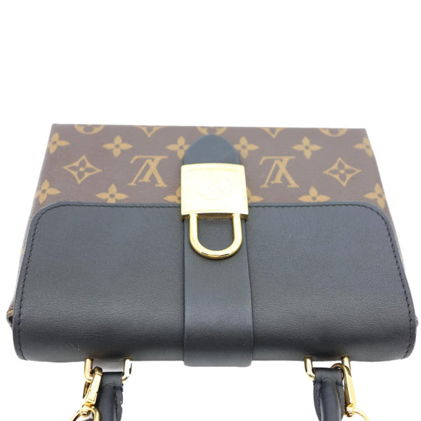 LOUIS VUITTON Locky BB Monogram Canvas Shoulder Bag Brown