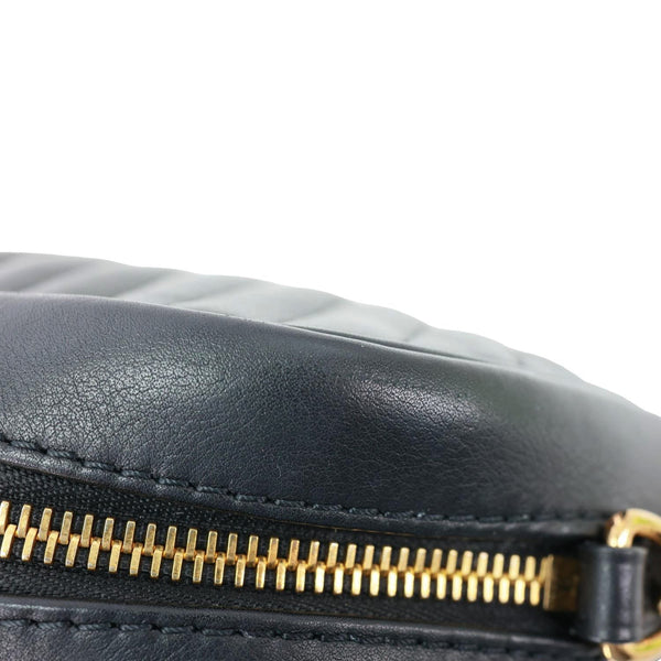 LOUIS VUITTON New Wave Quilted Leather Camera Crossbody Bag Black