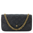 LOUIS VUITTON Felicie Pochette Monogram Empreinte Crossbody Bag Black