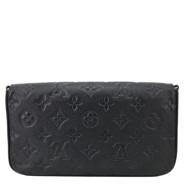LOUIS VUITTON Felicie Pochette Monogram Empreinte Crossbody Bag Black