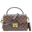 LOUIS VUITTON Croisette Damier Ebene Crossbody Bag Brown