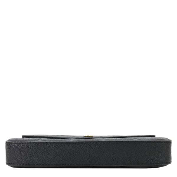 LOUIS VUITTON Felicie Pochette Monogram Empreinte Crossbody Bag Black