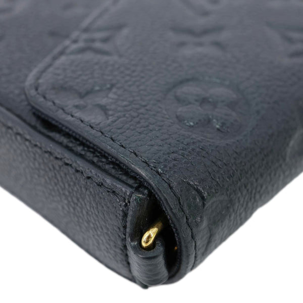 LOUIS VUITTON Felicie Pochette Monogram Empreinte Crossbody Bag Black