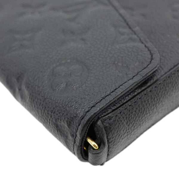 LOUIS VUITTON Felicie Pochette Monogram Empreinte Crossbody Bag Black
