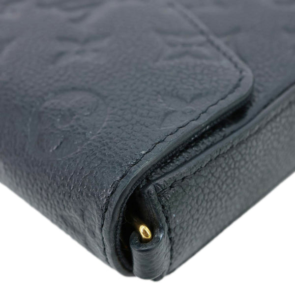 LOUIS VUITTON Felicie Pochette Monogram Empreinte Crossbody Bag Black