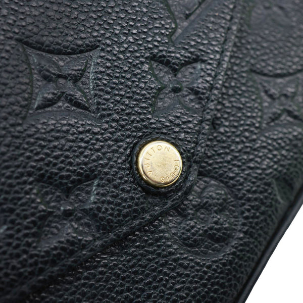 LOUIS VUITTON Felicie Pochette Monogram Empreinte Crossbody Bag Black