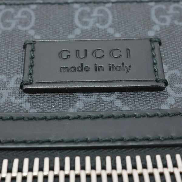GUCCI Night Courrier GG Supreme Messenger Crossbody Bag Black